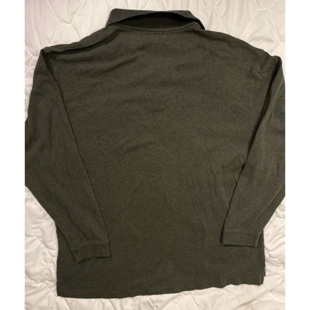 Club Room by Charter Club XXL Mens 1/4 Button Front Green Long Sleeve Knit‎